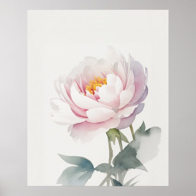 Poster Novembre Peony Flower (Devant)