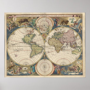 Poster Novissima Totius Terrarum Orbis