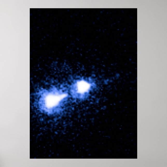 Poster Noyau M87 et noeud lumineux (Devant)