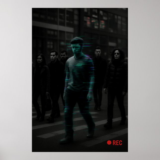 Poster NPC Hunt - Cible Glitch Capturé (Devant)