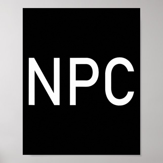 Poster Npc Jouant Halloween Fun Larp Rpg Rôle (Devant)
