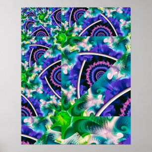 Poster Nuage Arc-en-Ciel Abstrait