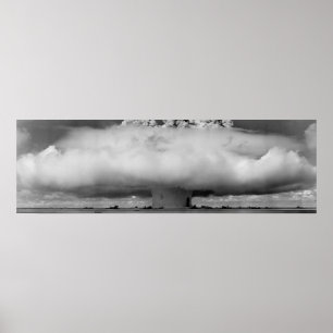 Poster Nuage de champignon d'une explosion atomique