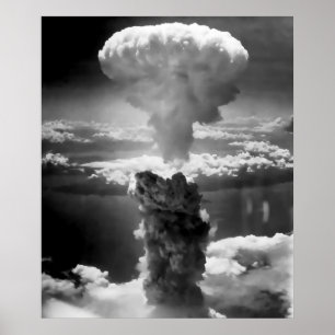 Poster NUAGE DE CHAMPIGNON sur HIROSHIMA 1945