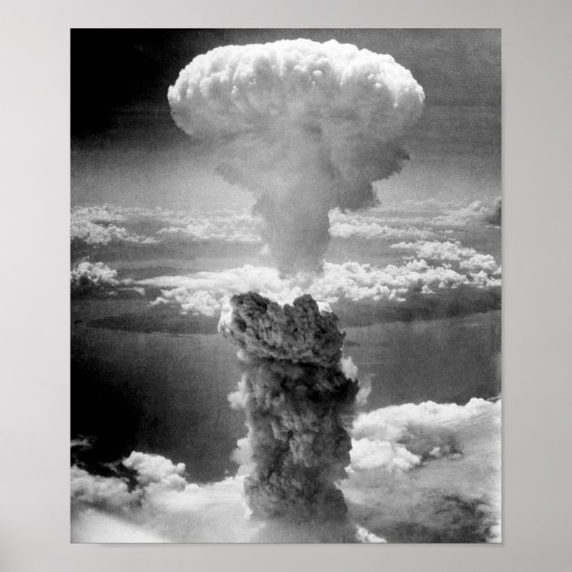 Poster Nuage de champignons sur Nagasaki — 2ÈME GUERRE MO (Devant)