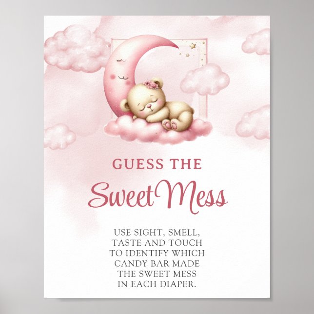 Poster Nuage neuf ours en peluche Guess The Sweet Mess je (Devant)
