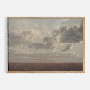 Poster Nuages au-dessus de la mer, vintage