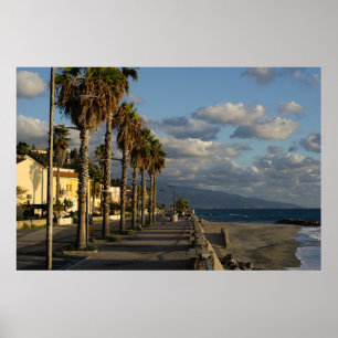 Poster Nuages Au-Dessus Du Bord De Mer