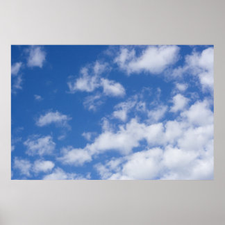 Poster Nuages blancs.