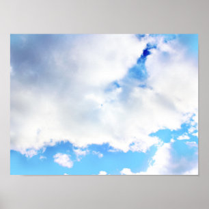 Poster Nuages blancs et ciel bleu