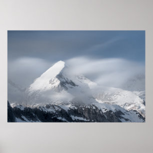 Poster Nuages bruyants sur la montagne Grintovec, Slovéni