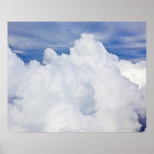 Poster Nuages cumulés vus en grand angle.
