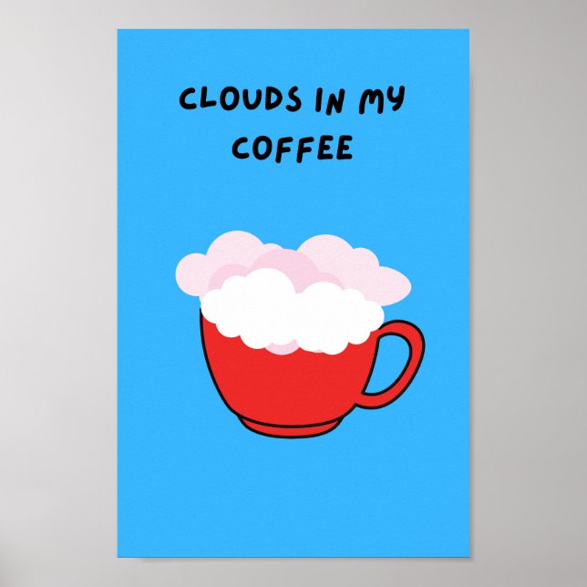 Poster Nuages dans mon café (Devant)