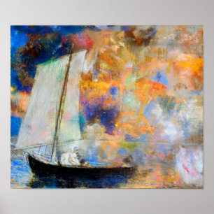 Poster Nuages de fleurs, Redon