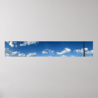 Poster Nuages de plage panoramiques