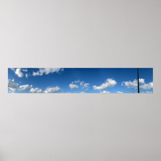 Poster Nuages de plage panoramiques (Devant)