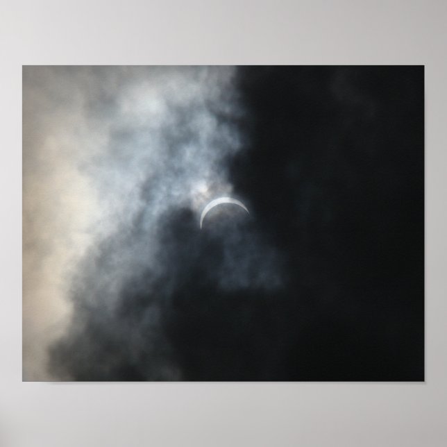Poster Nuages de tempête d'éclipse effrayants 2017 (Devant)