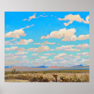 Poster Nuages d'un après-midi d'été par Maynard Dixon