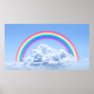 Poster Nuages Et Arc En Ciel