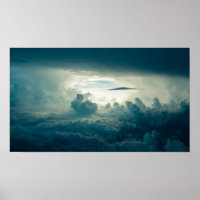 Nuages Fluffeux Foncé Vue aérienne