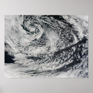Poster Nuages ondulés en forme de navire