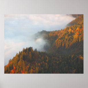 Poster Nuages Pieniny d'automne