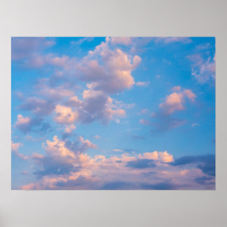 Poster Nuages roses - Rimini, Italie