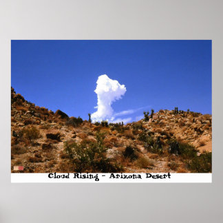 Poster Nuages se levant - Arizona Desert