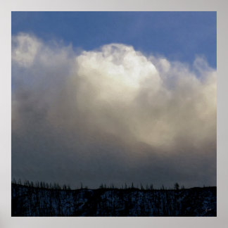 Poster Nuages sur la crête
