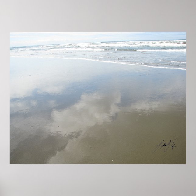Poster Nuages sur le rivage (Devant)