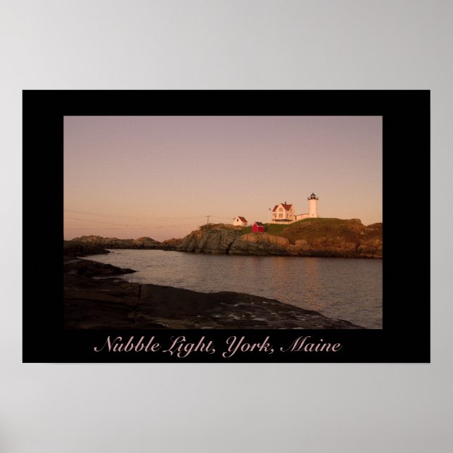 Poster Nubble Light, York, Maine Imprimer (Devant)