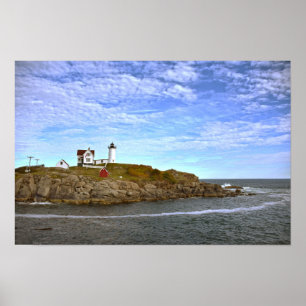 Poster Nubble Lighthouse, Cape Neddick, Maine