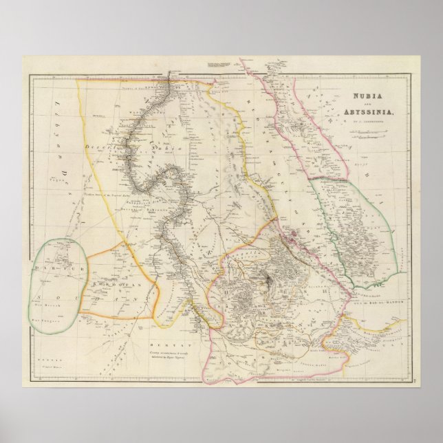 Poster Nubie et Abyssinie (Devant)