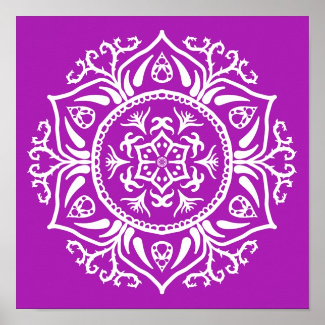 Poster Nudibranche Mandala (Devant)