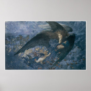 Poster Nuit avec son train d'étoiles