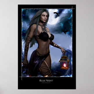 Poster Nuit bleue