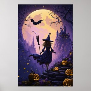 Poster Nuit de fête d'Halloween v2