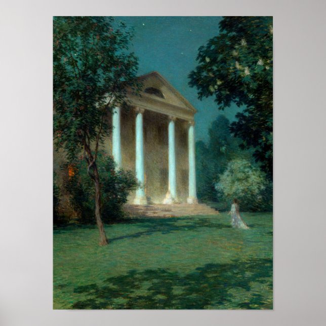 Poster Nuit de mai 1906 par Willard Leroy Metcalf (Devant)