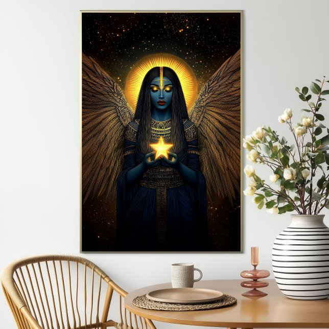 Poster Nuit déesse égyptienne du ciel nocturne et des éto (Créateur téléchargé)