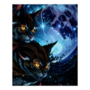 Poster Nuit des chats
