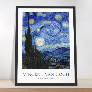Poster Nuit d'étoile Vincent Van Gogh
