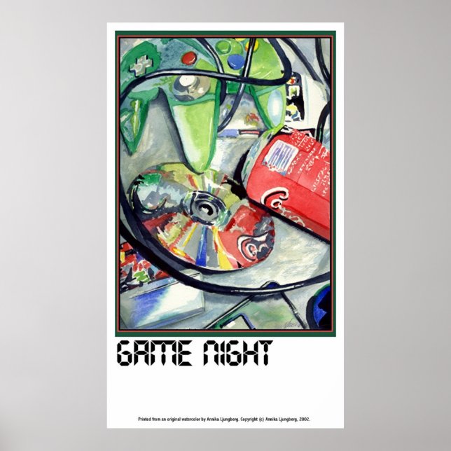 Poster NUIT DU JEU par Annika (Devant)
