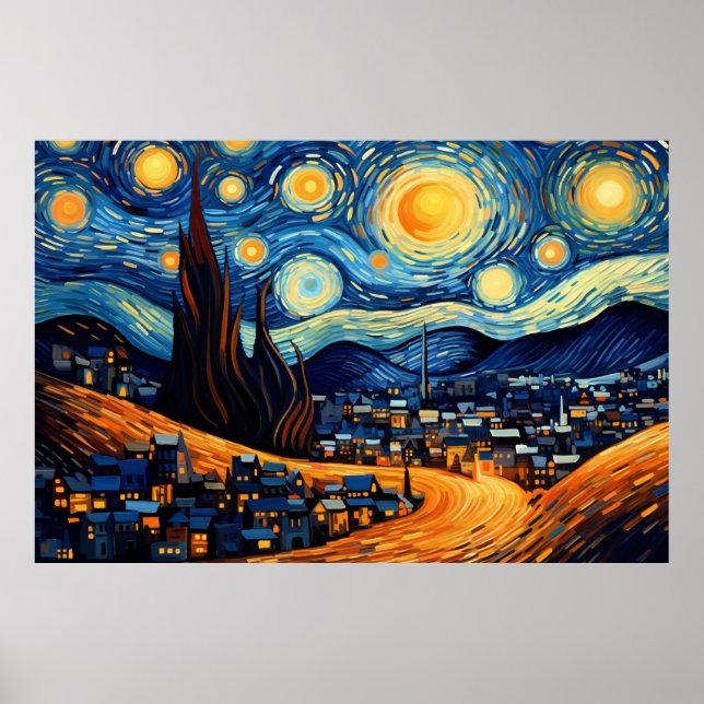 Poster Nuit étoilée (Devant)