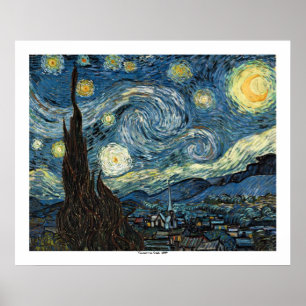 Poster Nuit étoilée par Vincent van Gogh