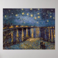 Nuit étoilée sur le Rhône par Vincent Van Gogh