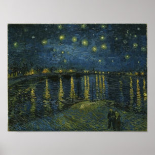 Poster Nuit étoilée sur le Rhône Van Gogh Art