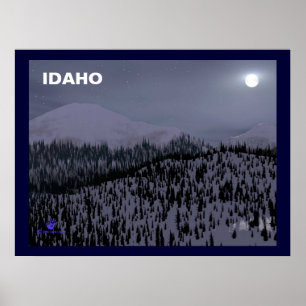 Poster Nuit Froide À Idaho