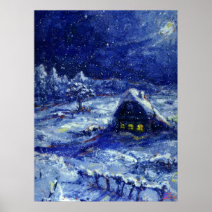 Poster Nuit. Hiver. Russie