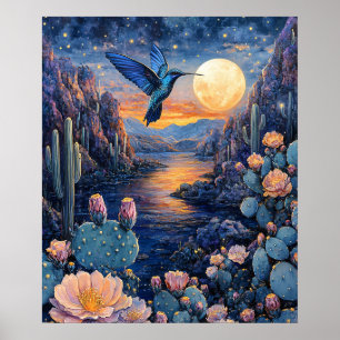 Poster Nuit Pittoresque de Colibri Sud-Ouest