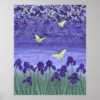 Poster nuit violette